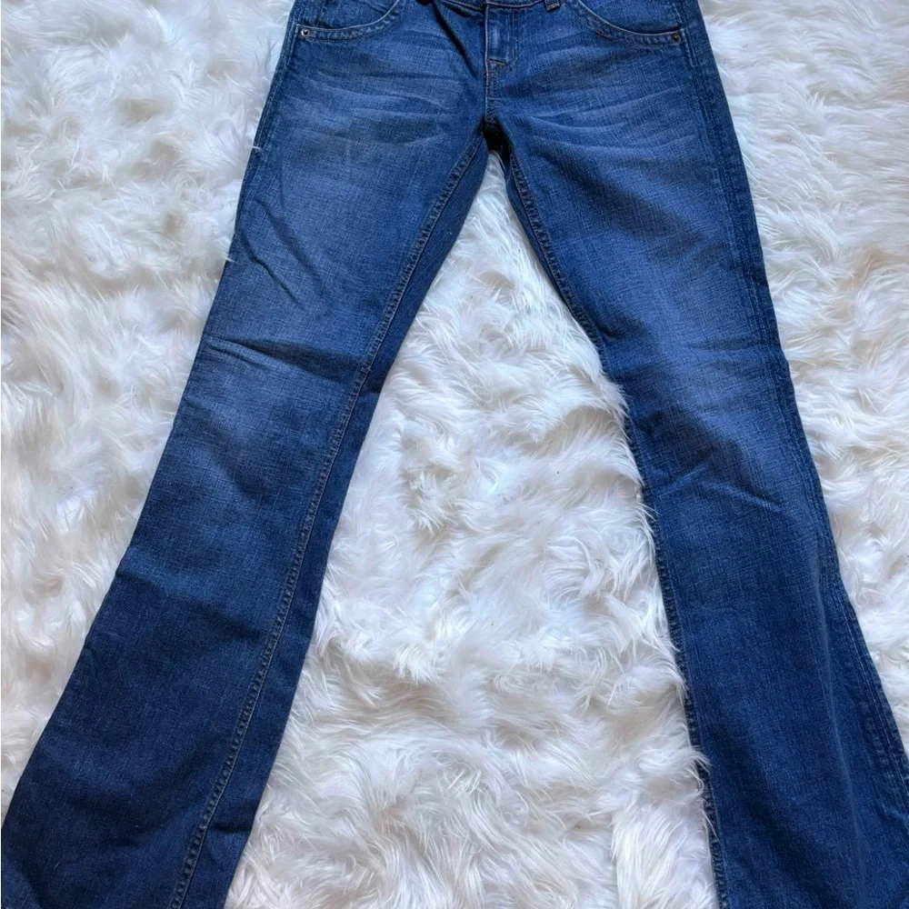 Hudson Jeans Dark Blue Flare & Wide Leg - Picture 2 of 5